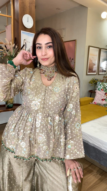 Sitara Gold sharara set