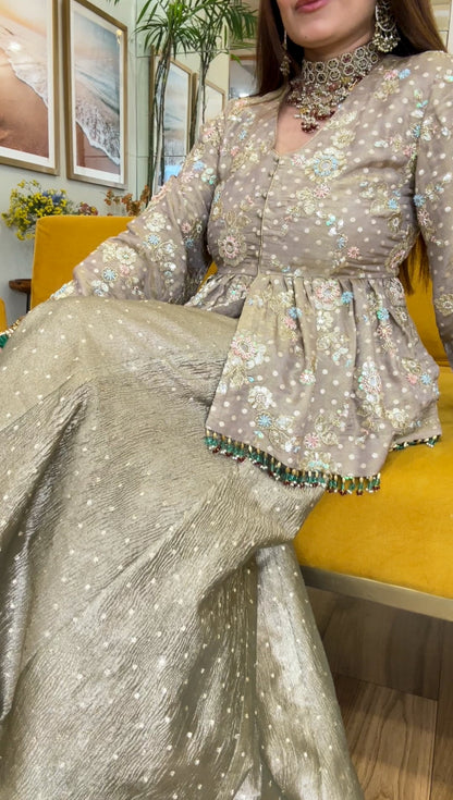 Sitara Gold sharara set