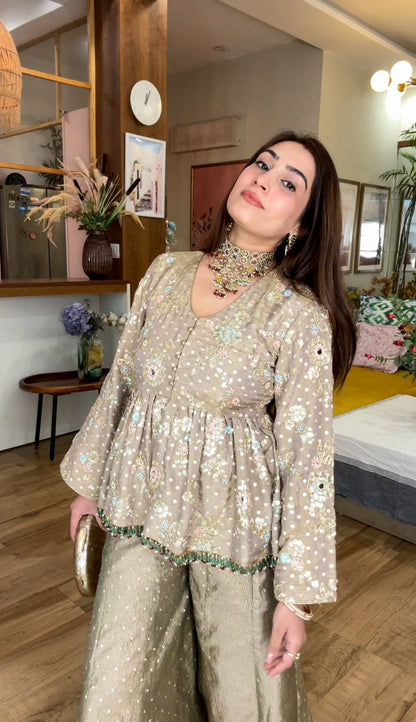 Sitara Gold sharara set