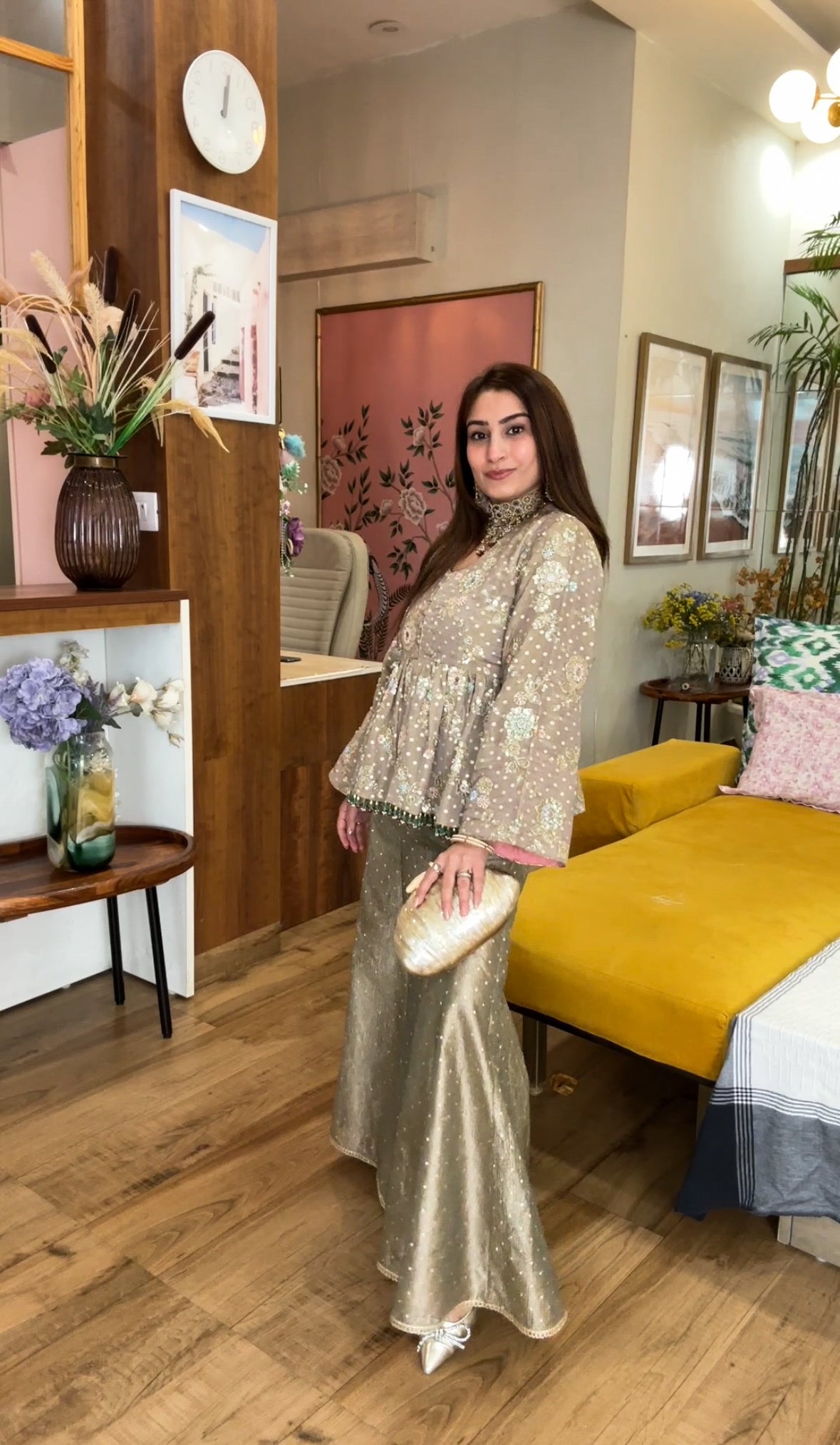 Sitara Gold sharara set