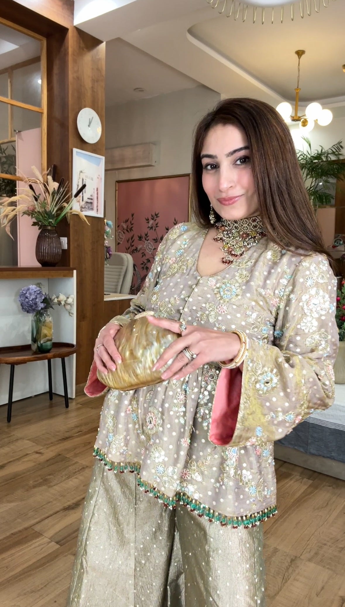 Sitara Gold sharara set