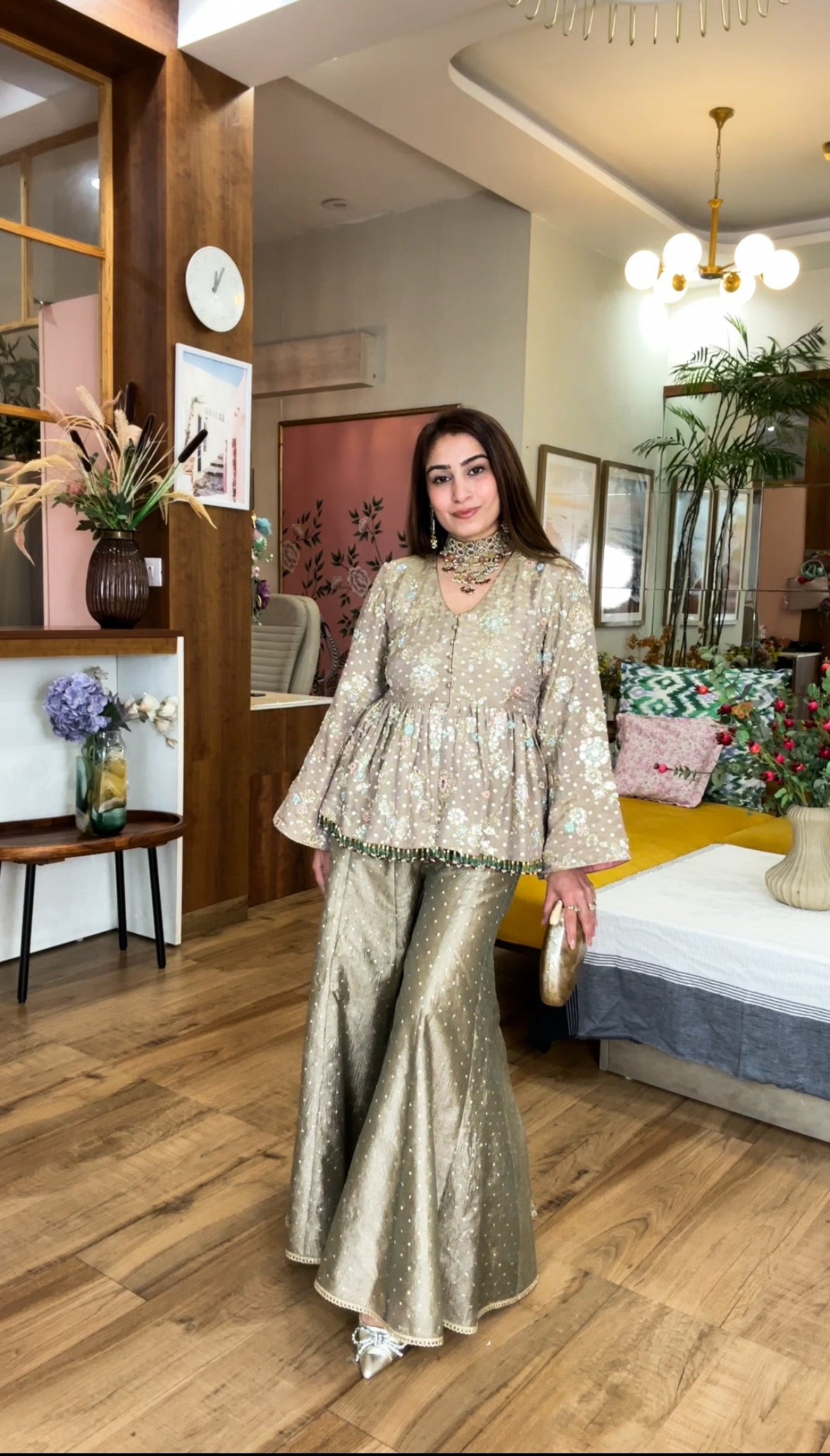 Sitara Gold sharara set