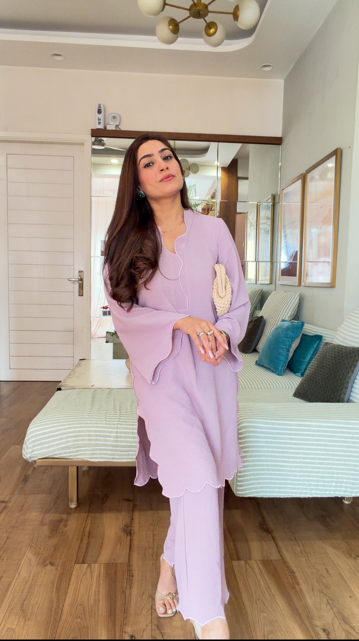 LILAC KURTA SET