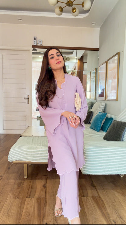 LILAC KURTA SET