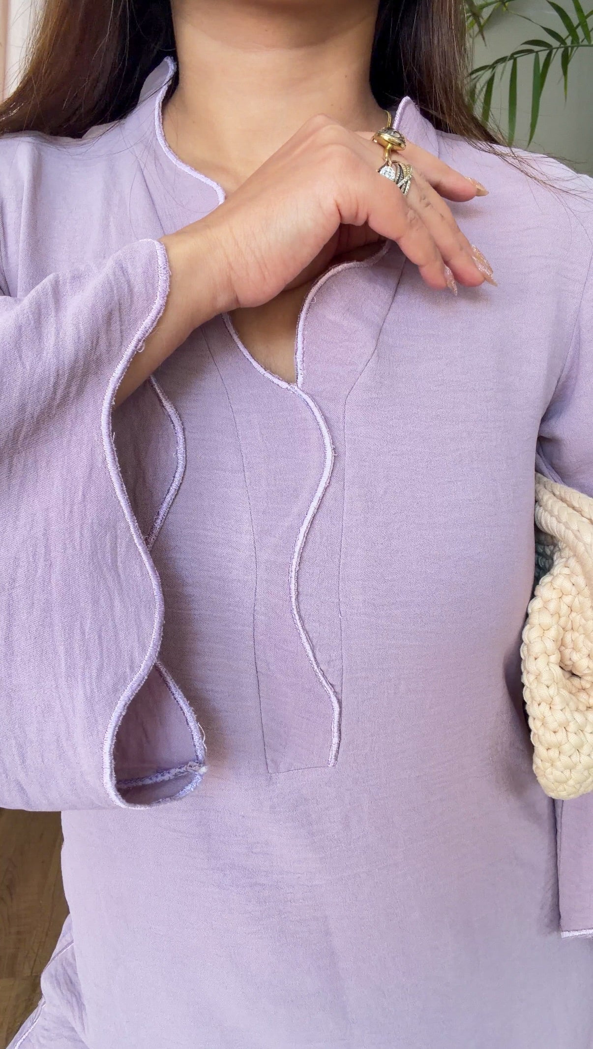 LILAC KURTA SET