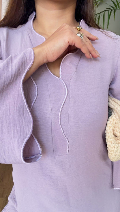 LILAC KURTA SET