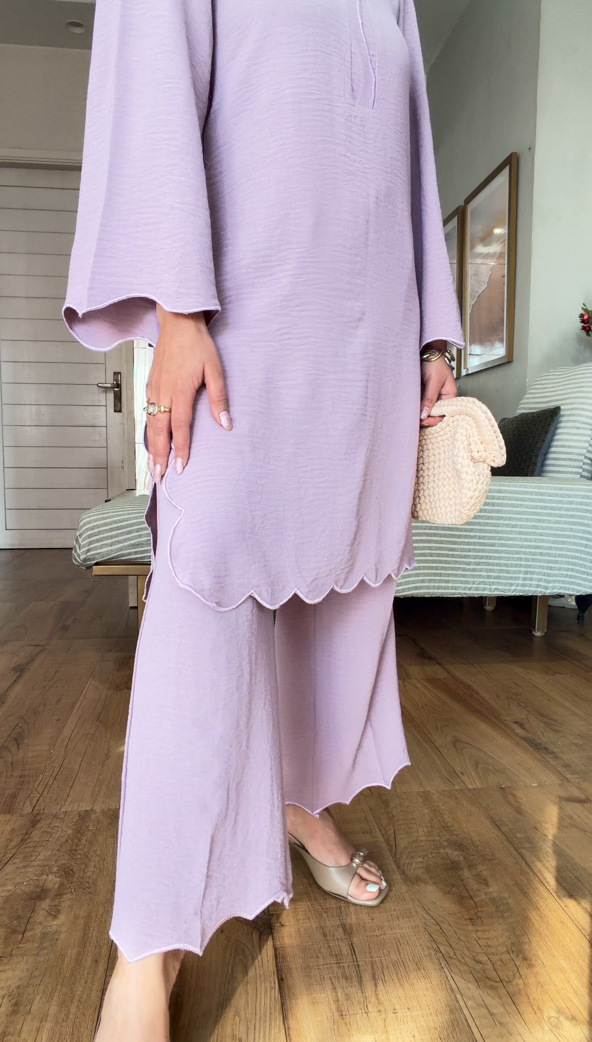 LILAC KURTA SET