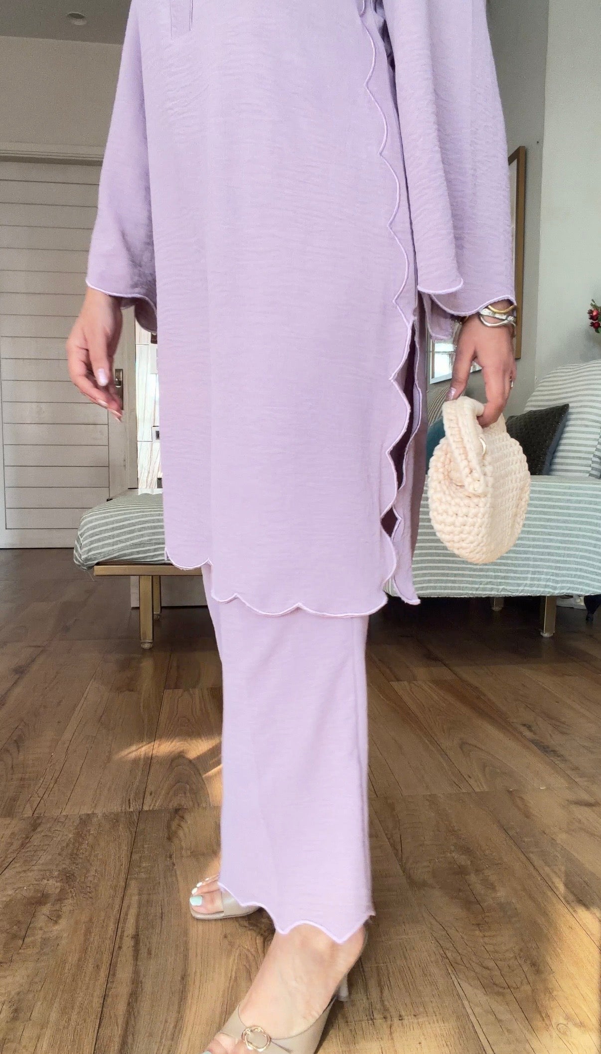 LILAC KURTA SET
