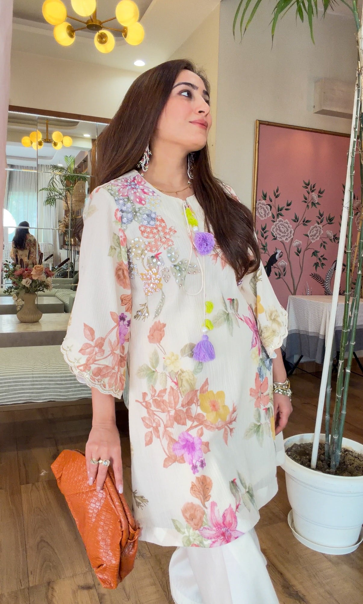 Ivory Bloom Anti-Fit Kurta Set