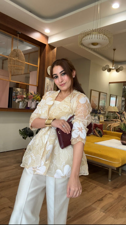 Organza Jacket Set