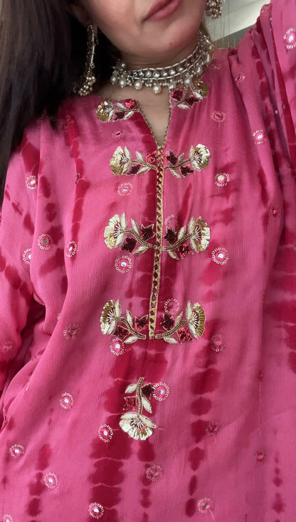 Tie Dye Kurta Set
