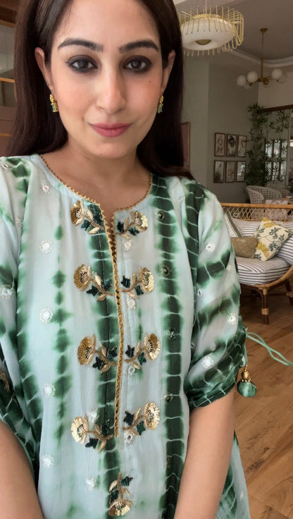 Tie Dye Kurta Set