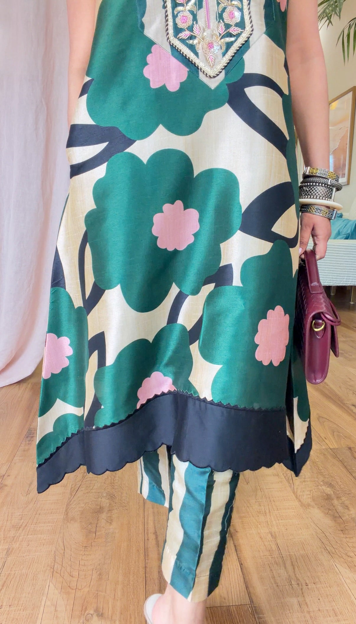 Emerald Bloom Printed Kurta Set