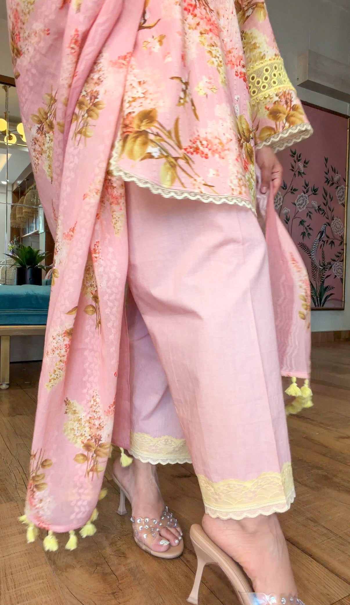Valley of Flowers – Blush Meadow Suit Set