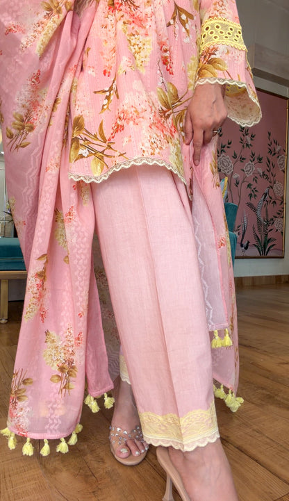 Valley of Flowers – Blush Meadow Suit Set