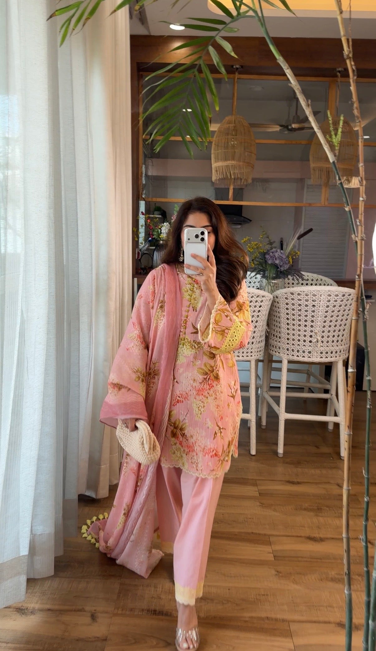 Valley of Flowers – Blush Meadow Suit Set
