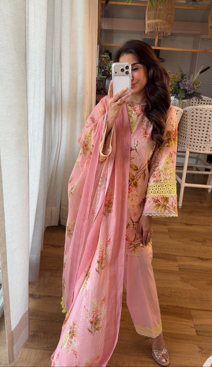 Valley of Flowers – Blush Meadow Suit Set