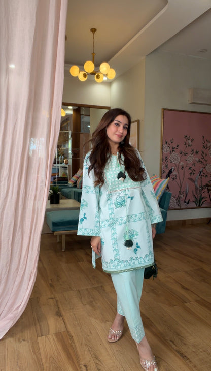 Mint Bloom Co-ord Set
