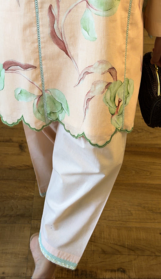 SOFT BLUSH KURTA SET