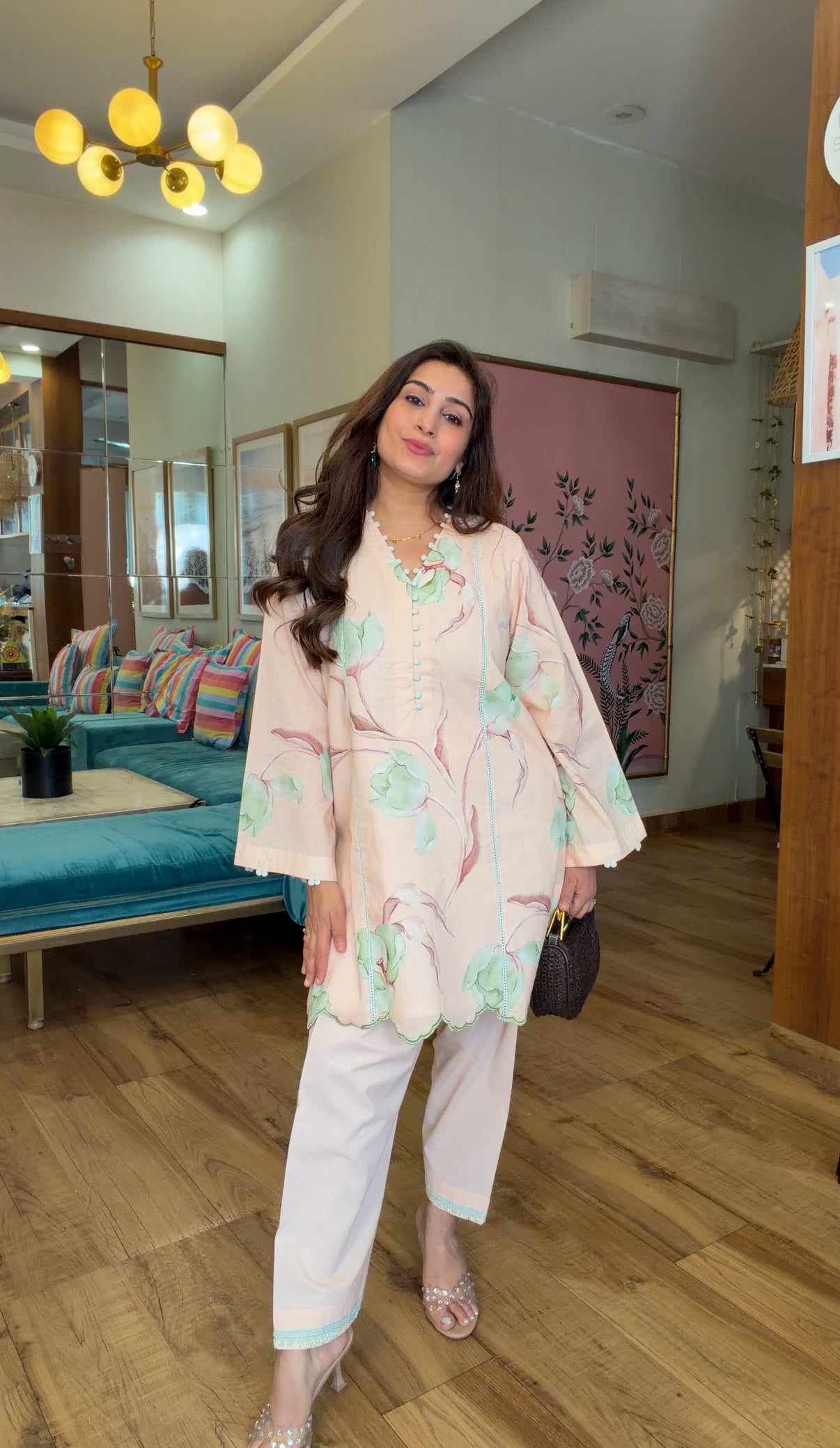 SOFT BLUSH KURTA SET