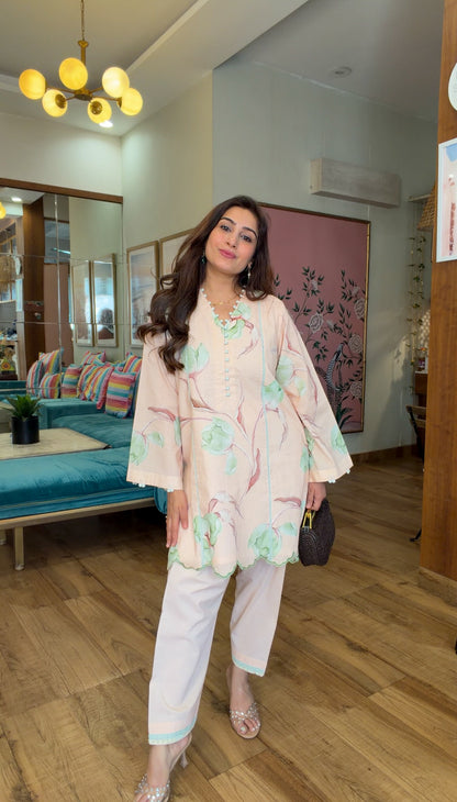 SOFT BLUSH KURTA SET