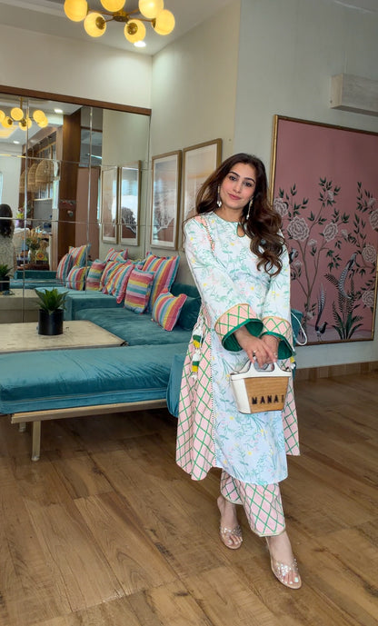 Mint Blossom 3-Piece Suit Set