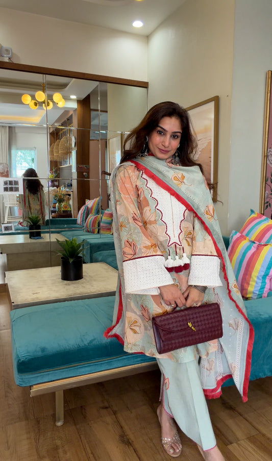 Pastel Bloom 3-Piece Suit Set