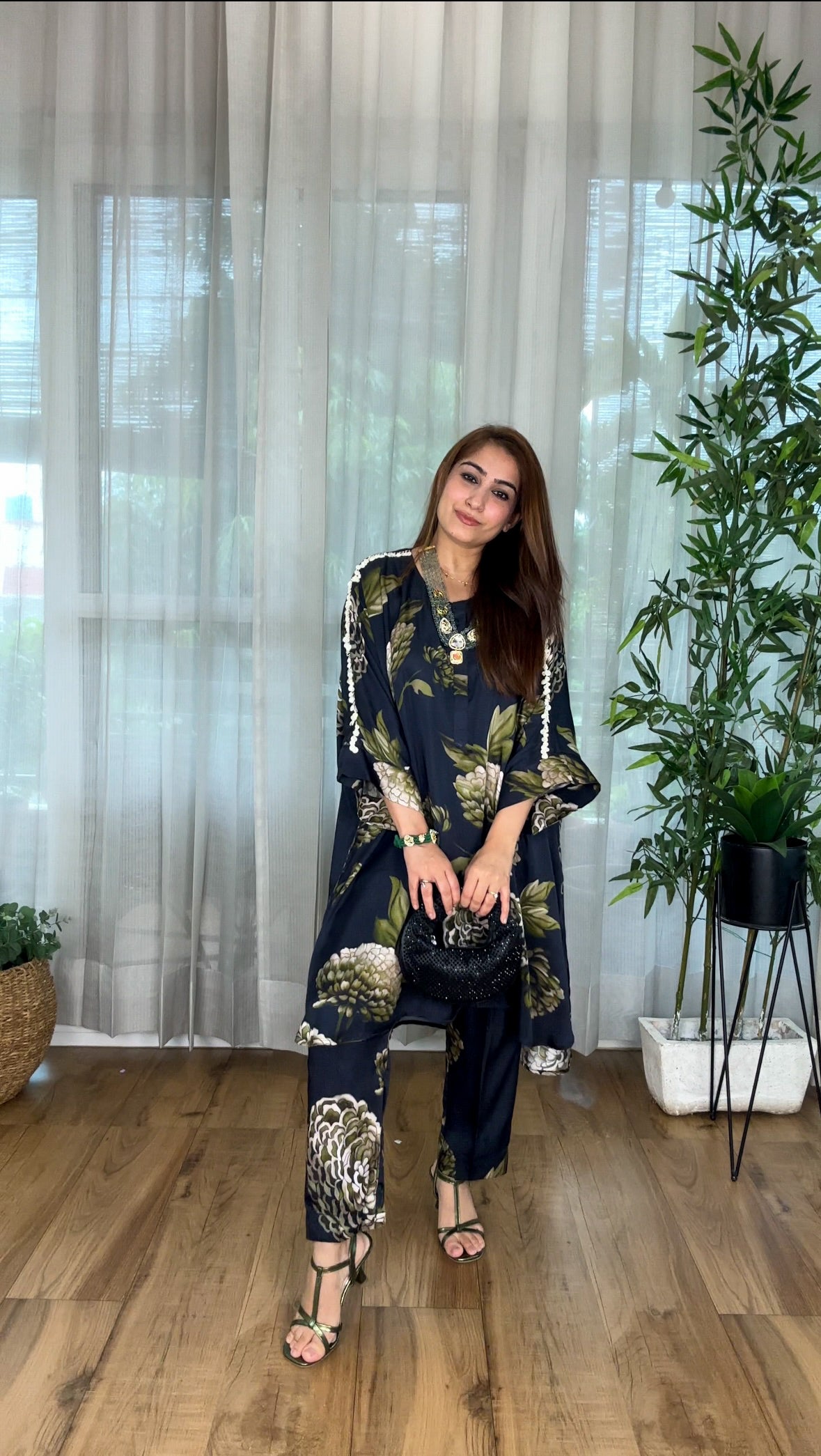 Printed Silk Set