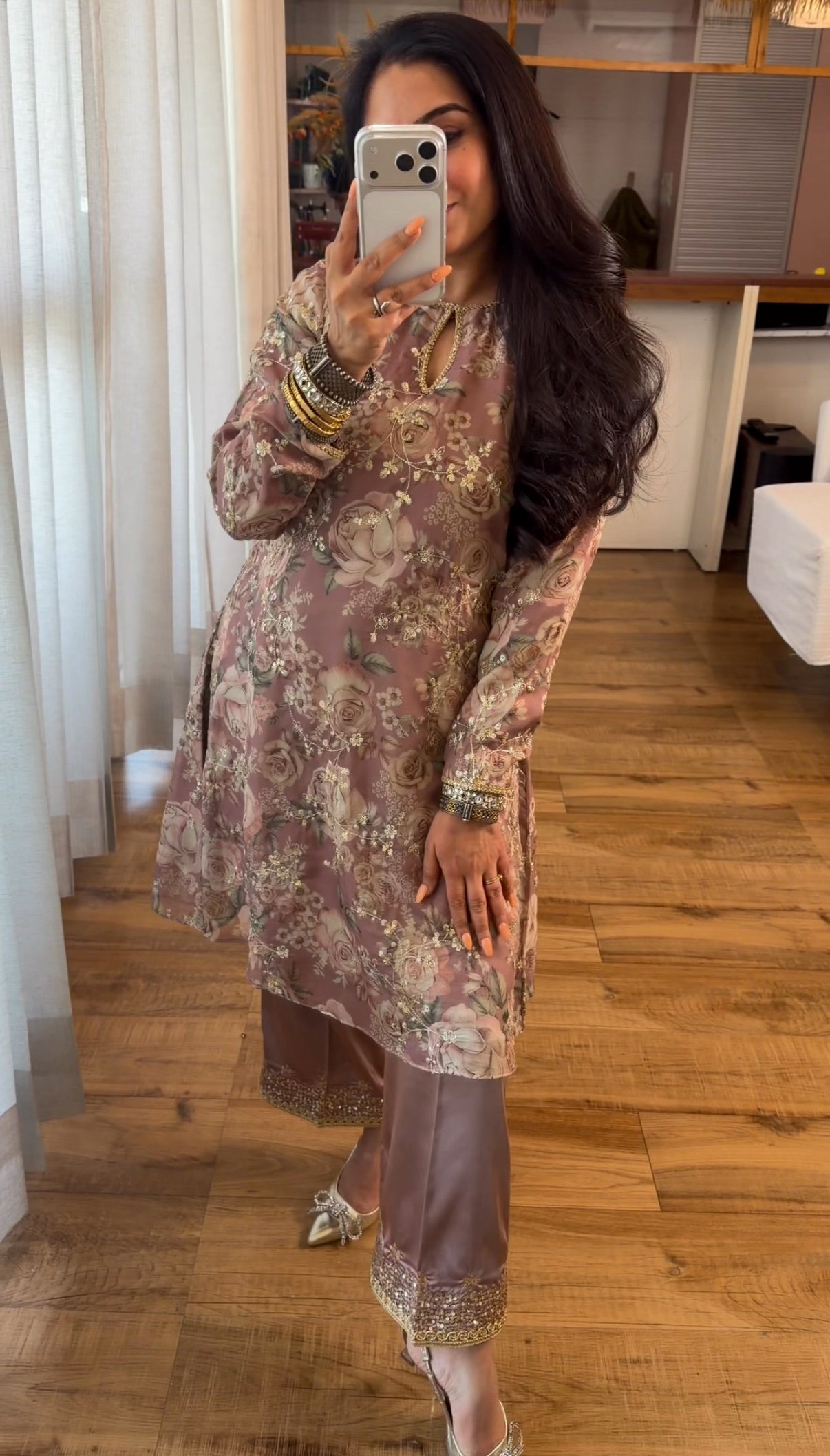 Look 06 | Dusty Rose Embroidered Kurta Set