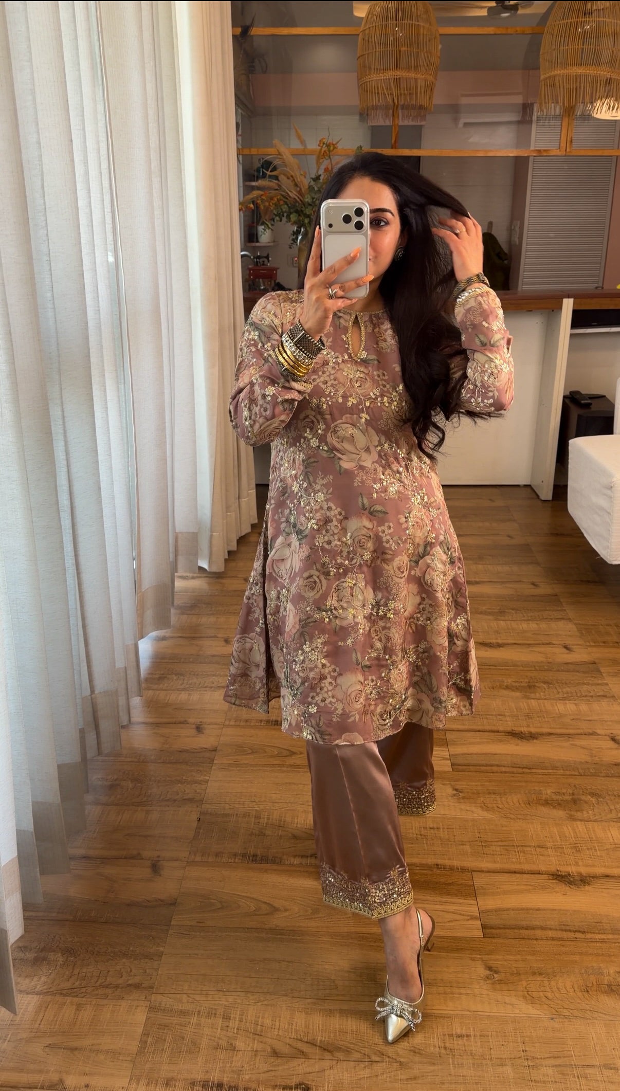 Look 06 | Dusty Rose Embroidered Kurta Set