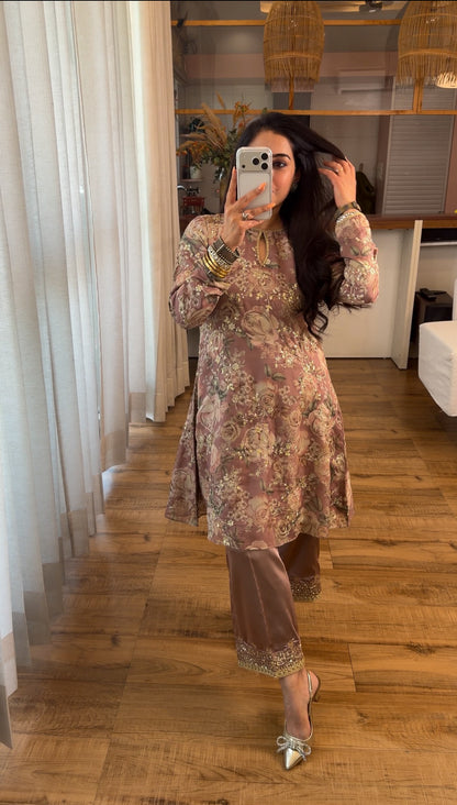Look 06 | Dusty Rose Embroidered Kurta Set
