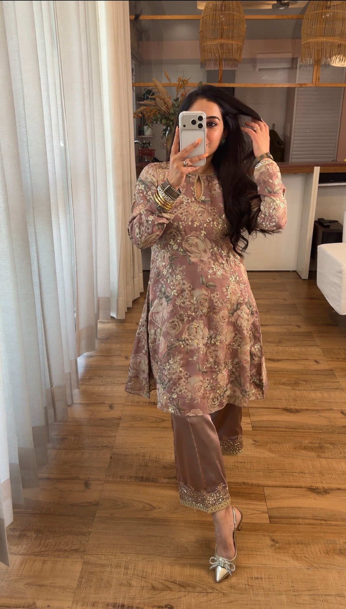 Look 06 | Dusty Rose Embroidered Kurta Set