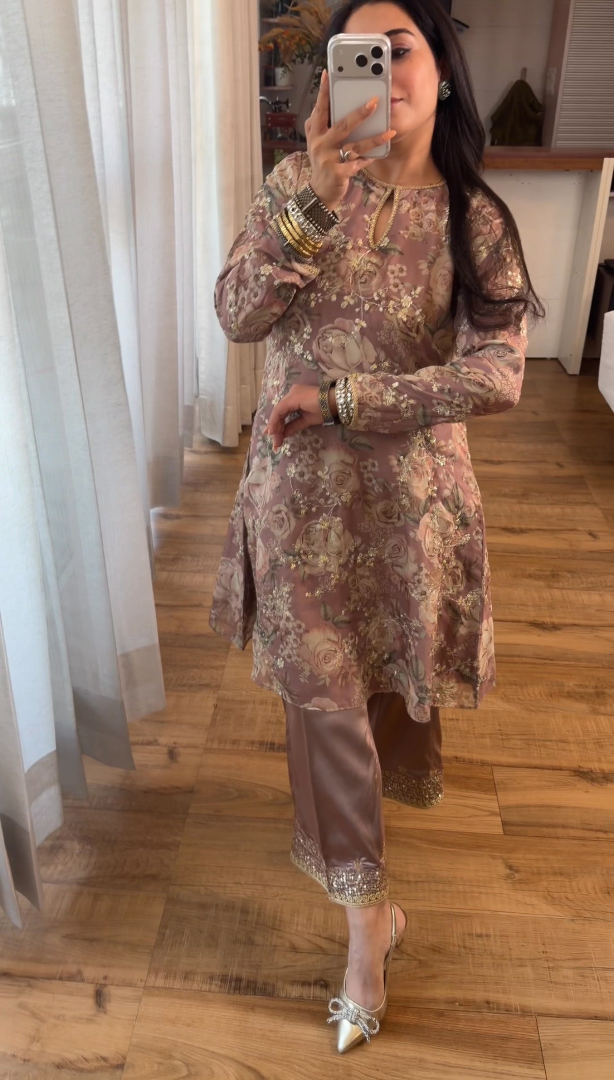 Look 06 | Dusty Rose Embroidered Kurta Set