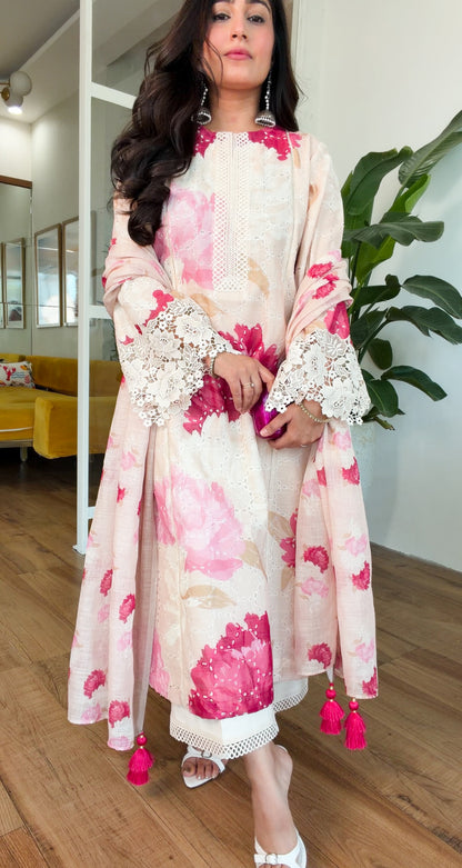Ivory Peony set