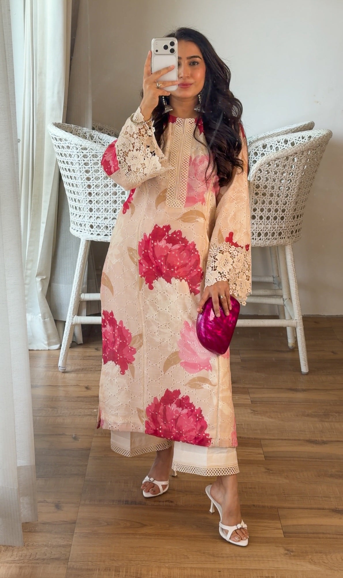 Ivory Peony set