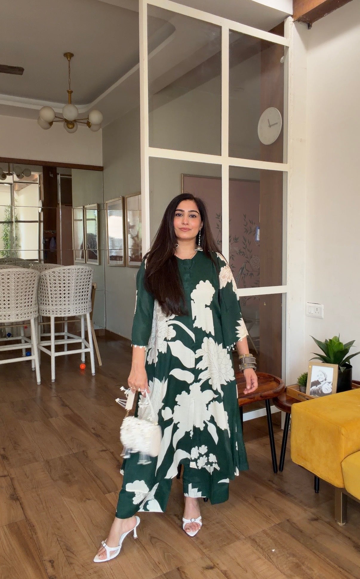 Emerald floral set