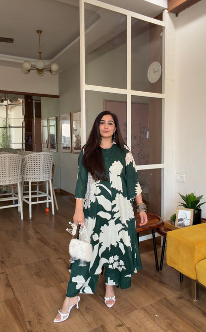 Emerald floral set