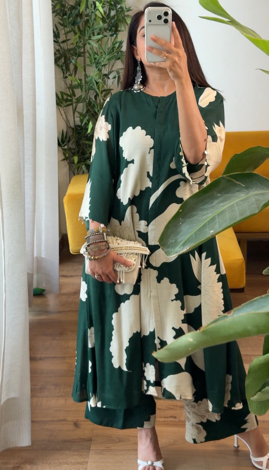 Emerald floral set