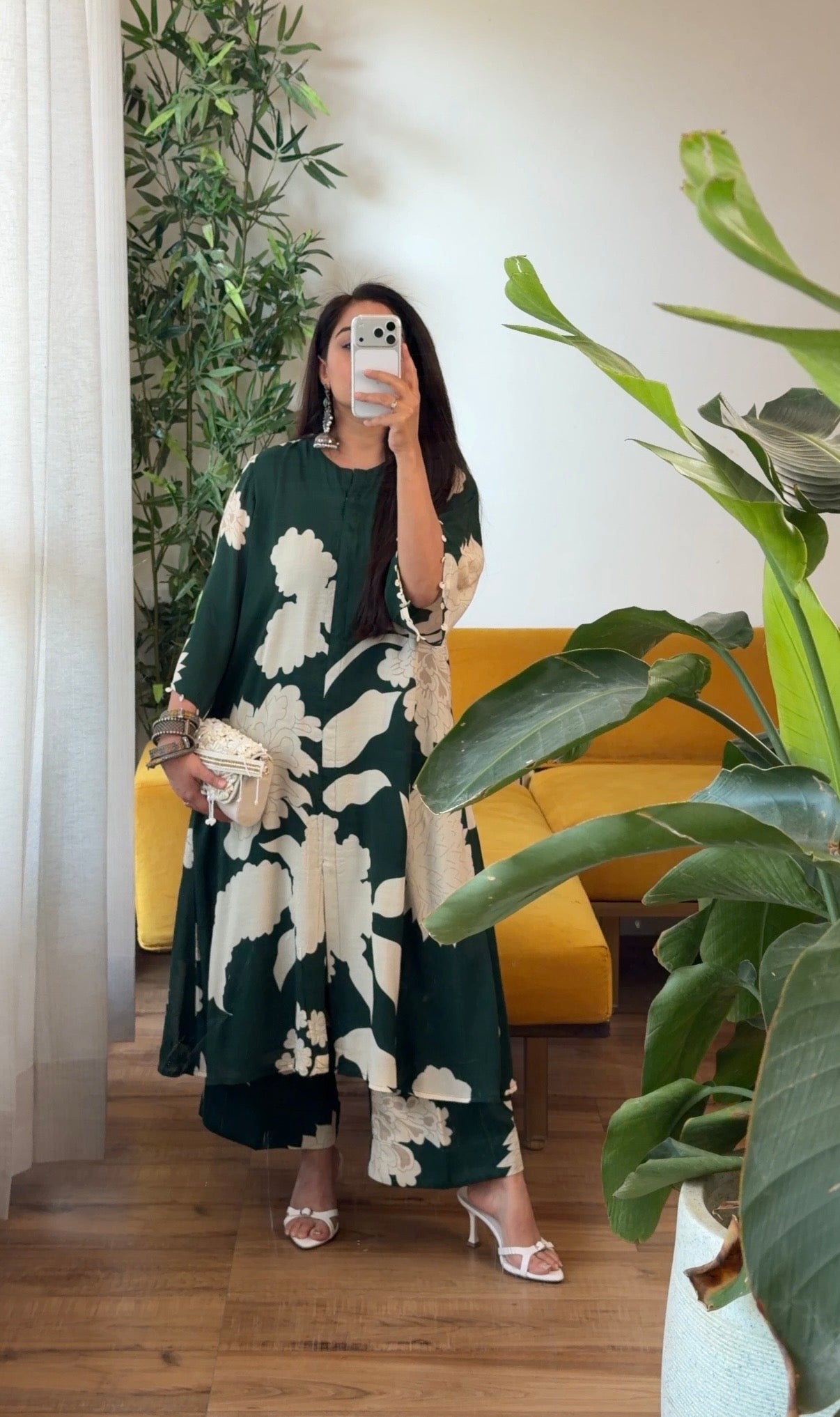 Emerald floral set