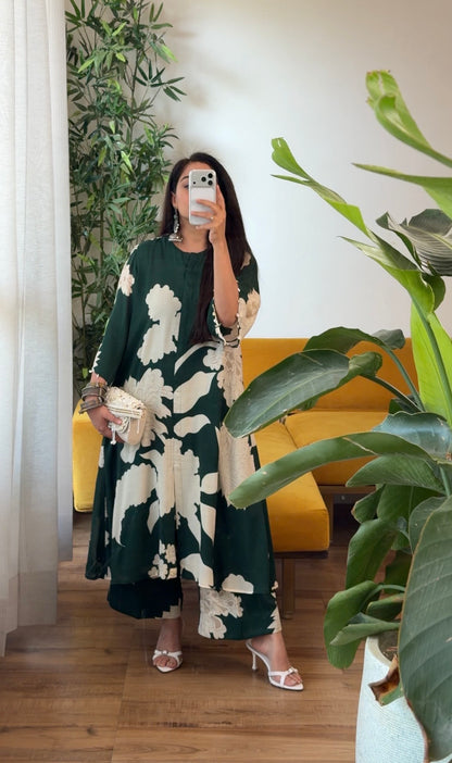 Emerald floral set
