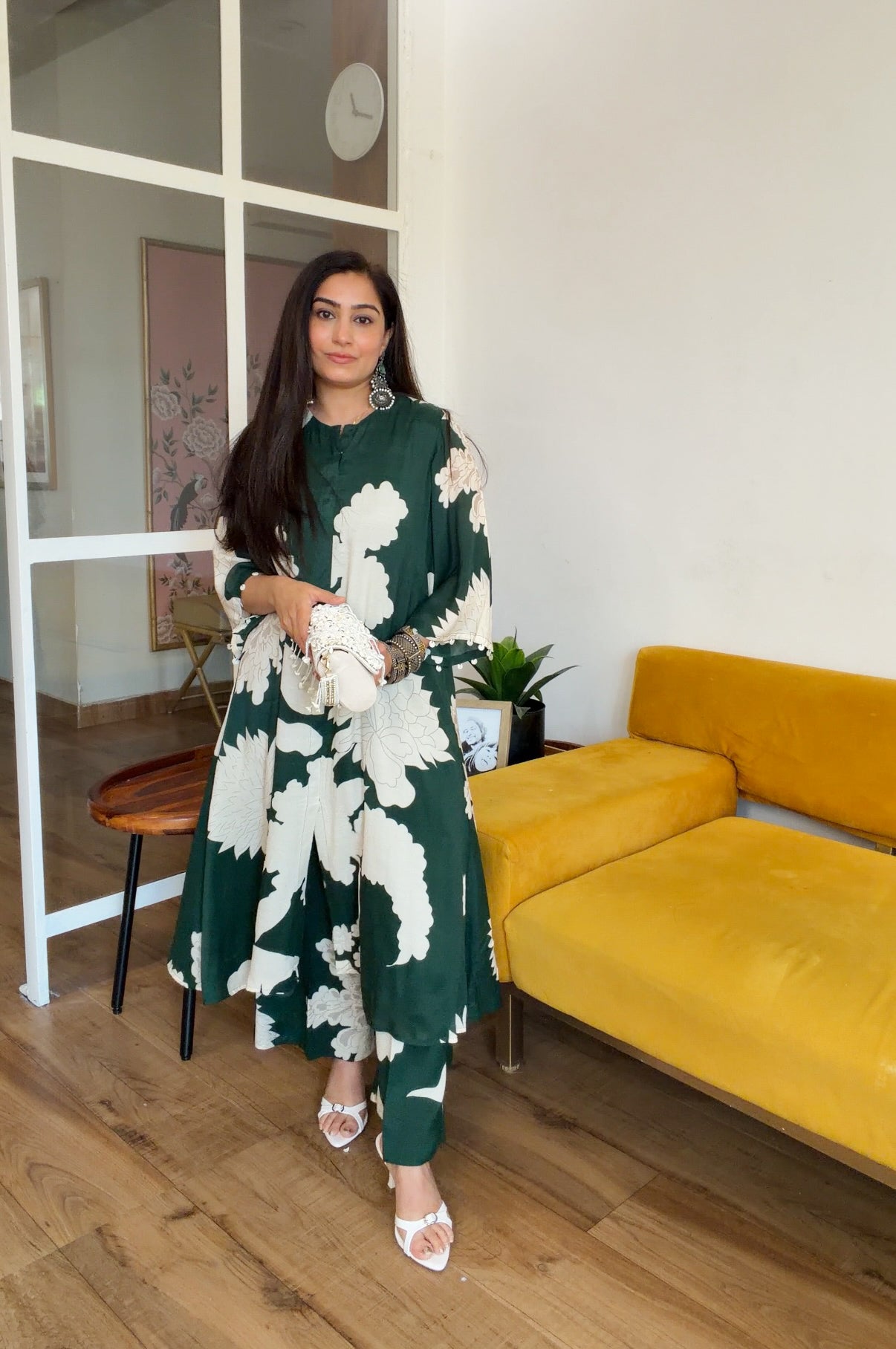 Emerald floral set