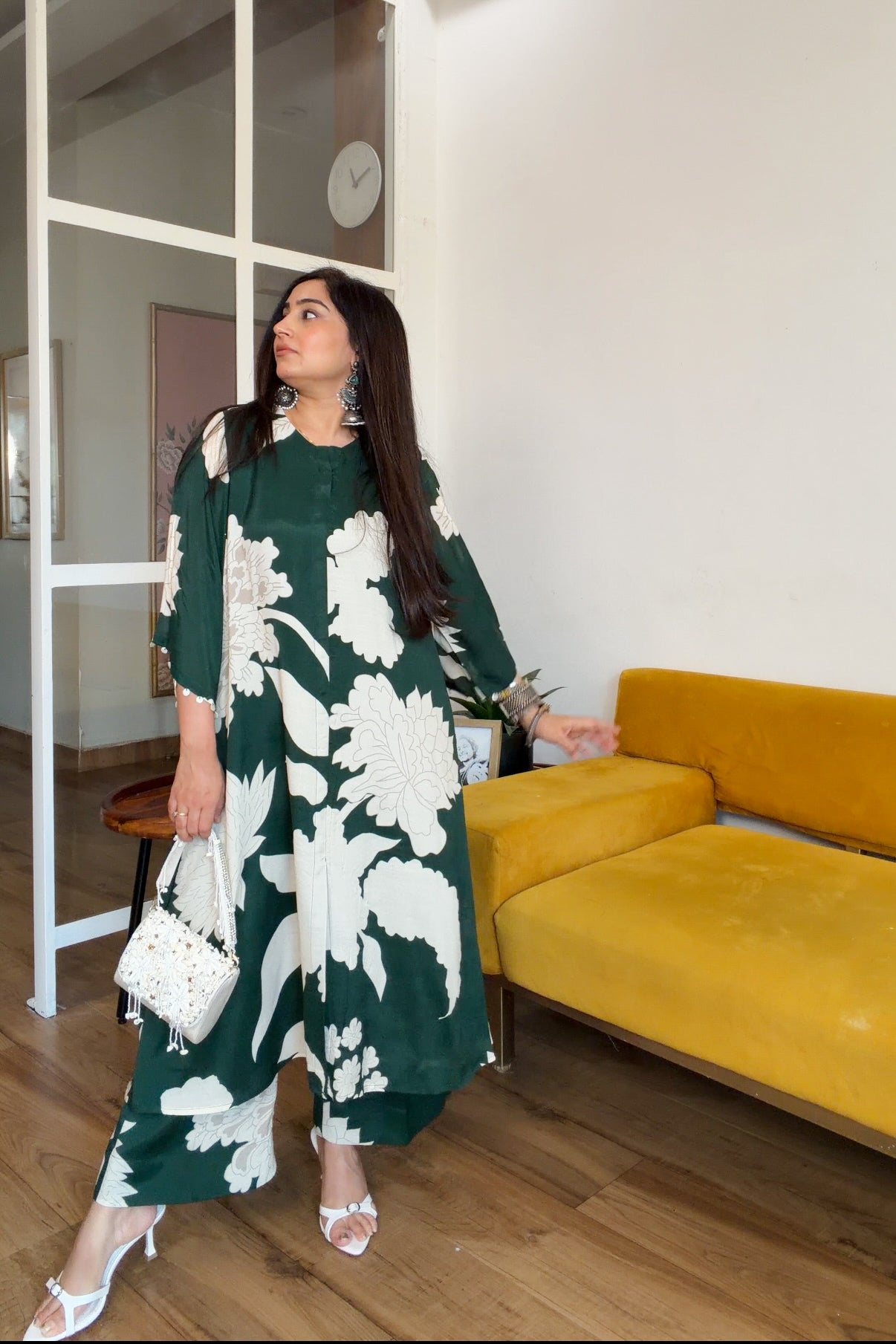 Emerald floral set