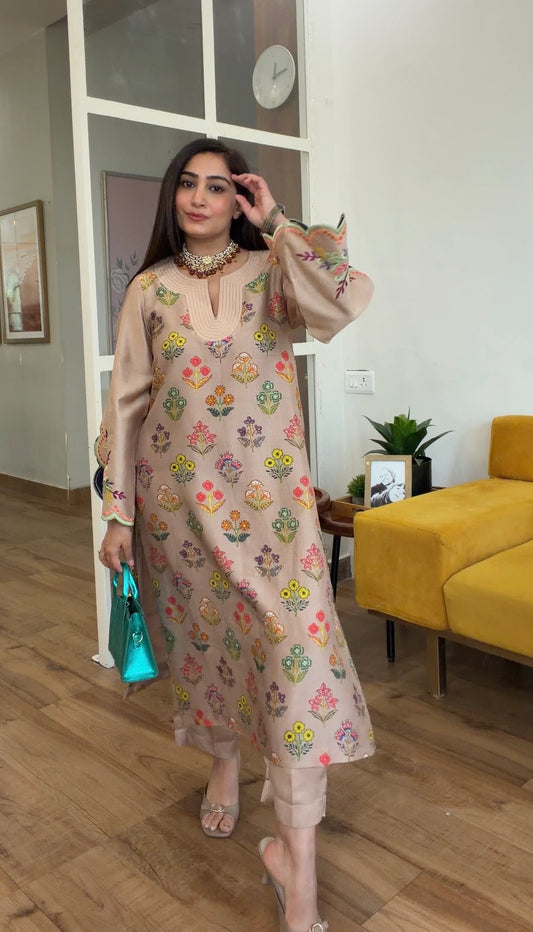 Blooming Grace Embroidered Kurta Set
