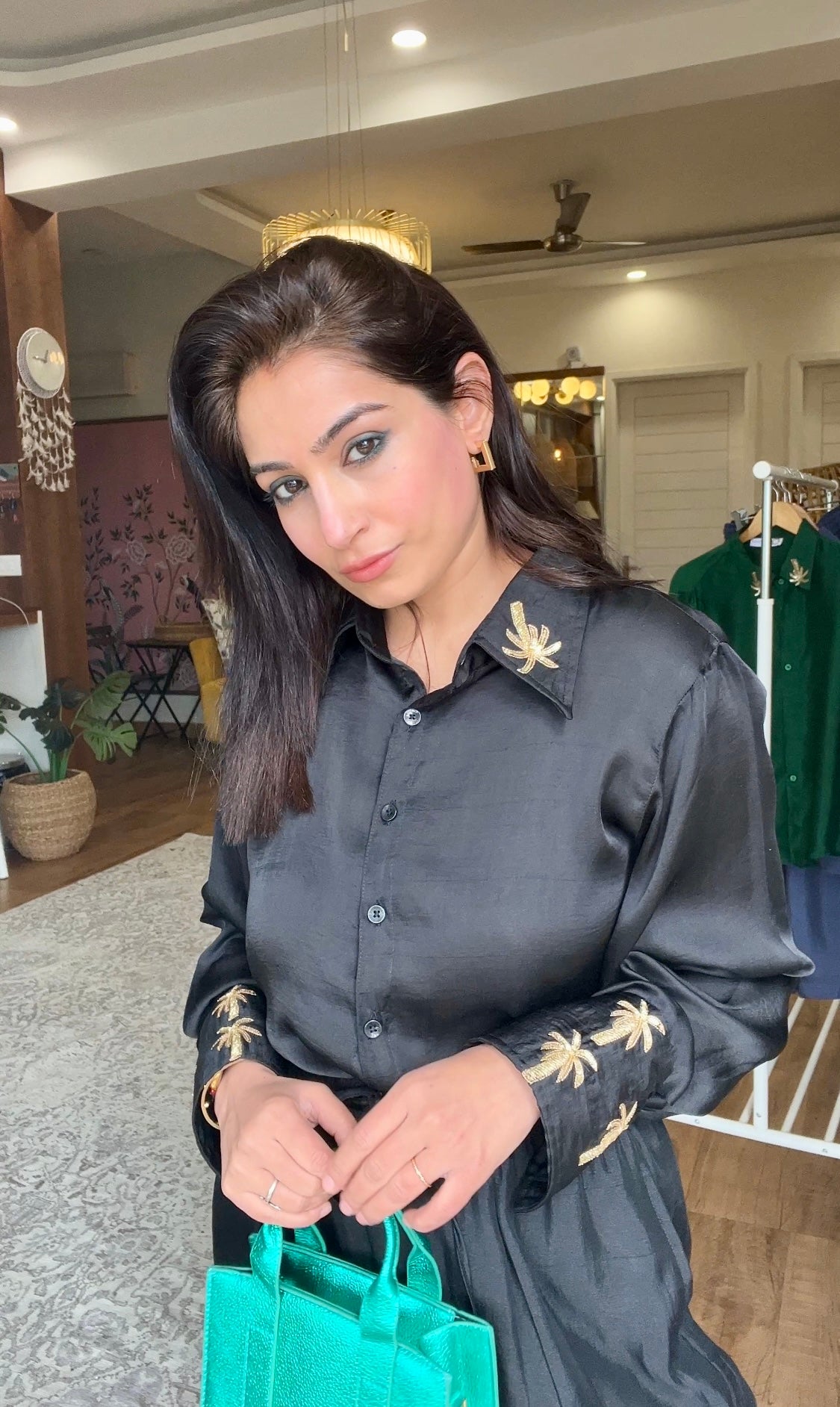 Golden Palm Co-ord Set - 2 Color