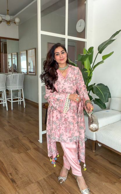 Pink Muslin set