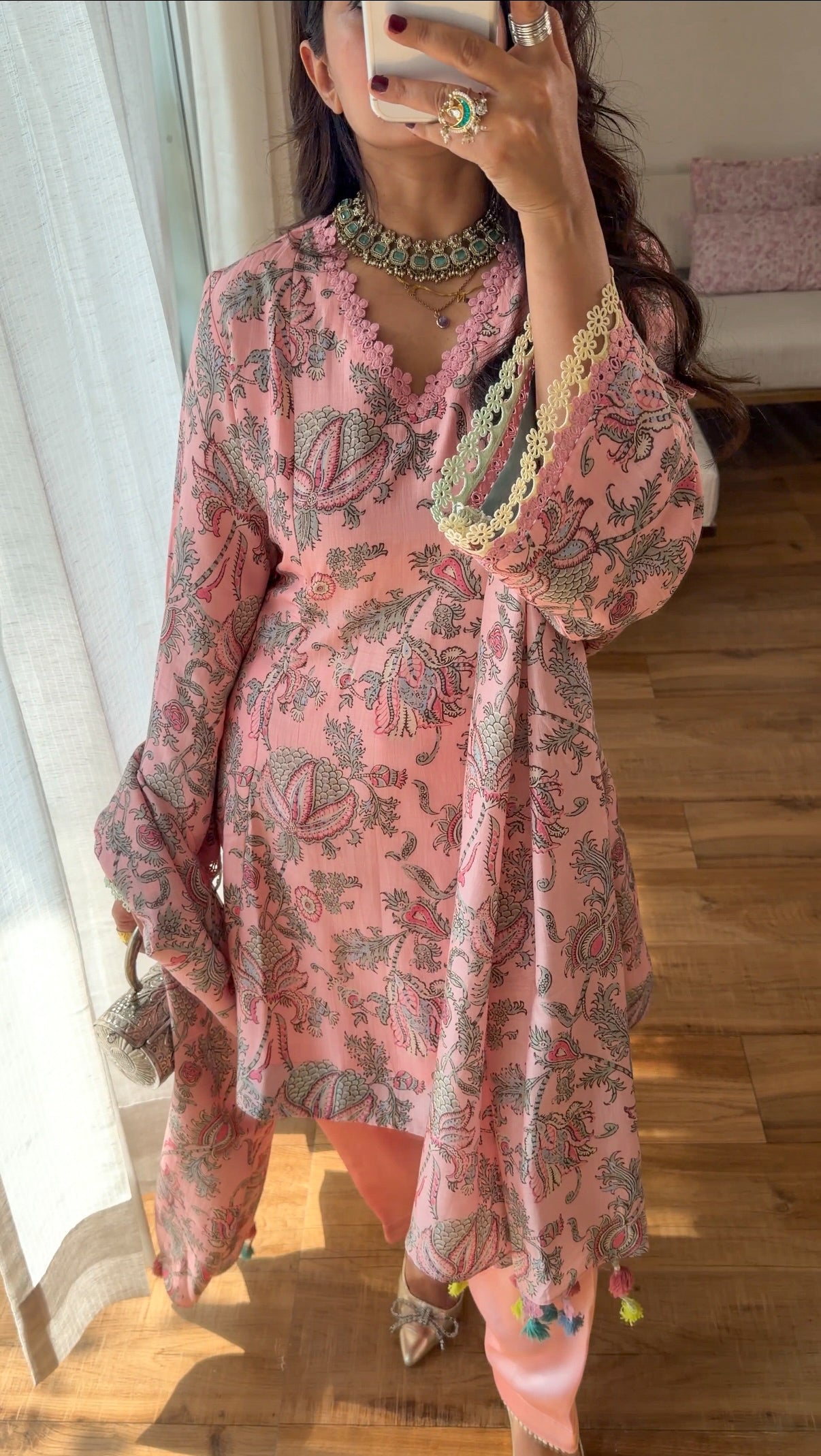 Pink Muslin set