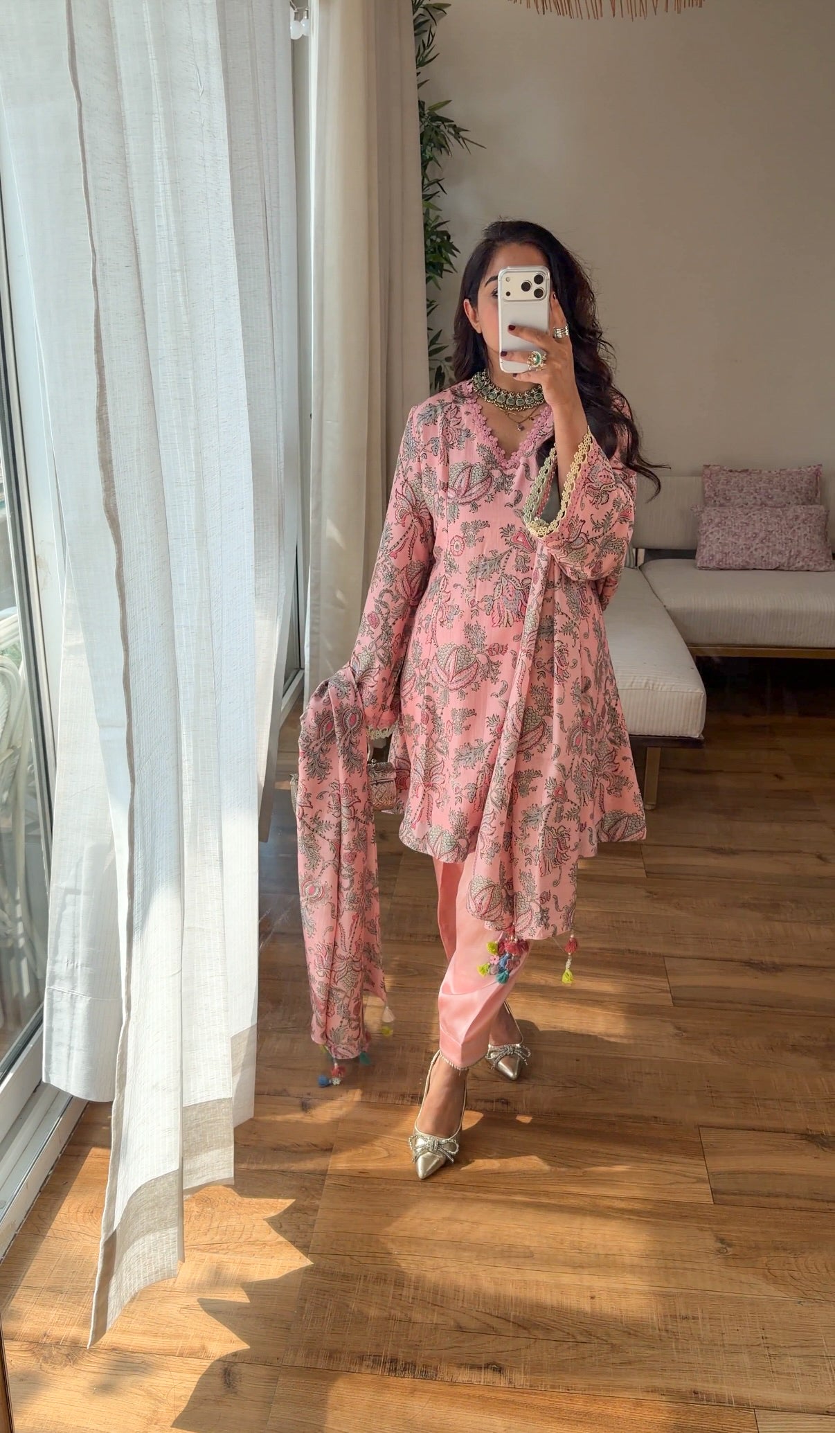 Pink Muslin set