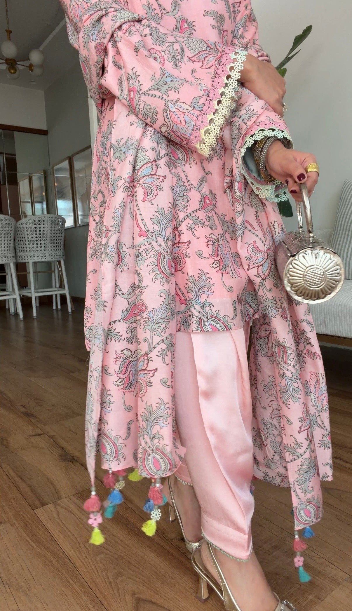 Pink Muslin set