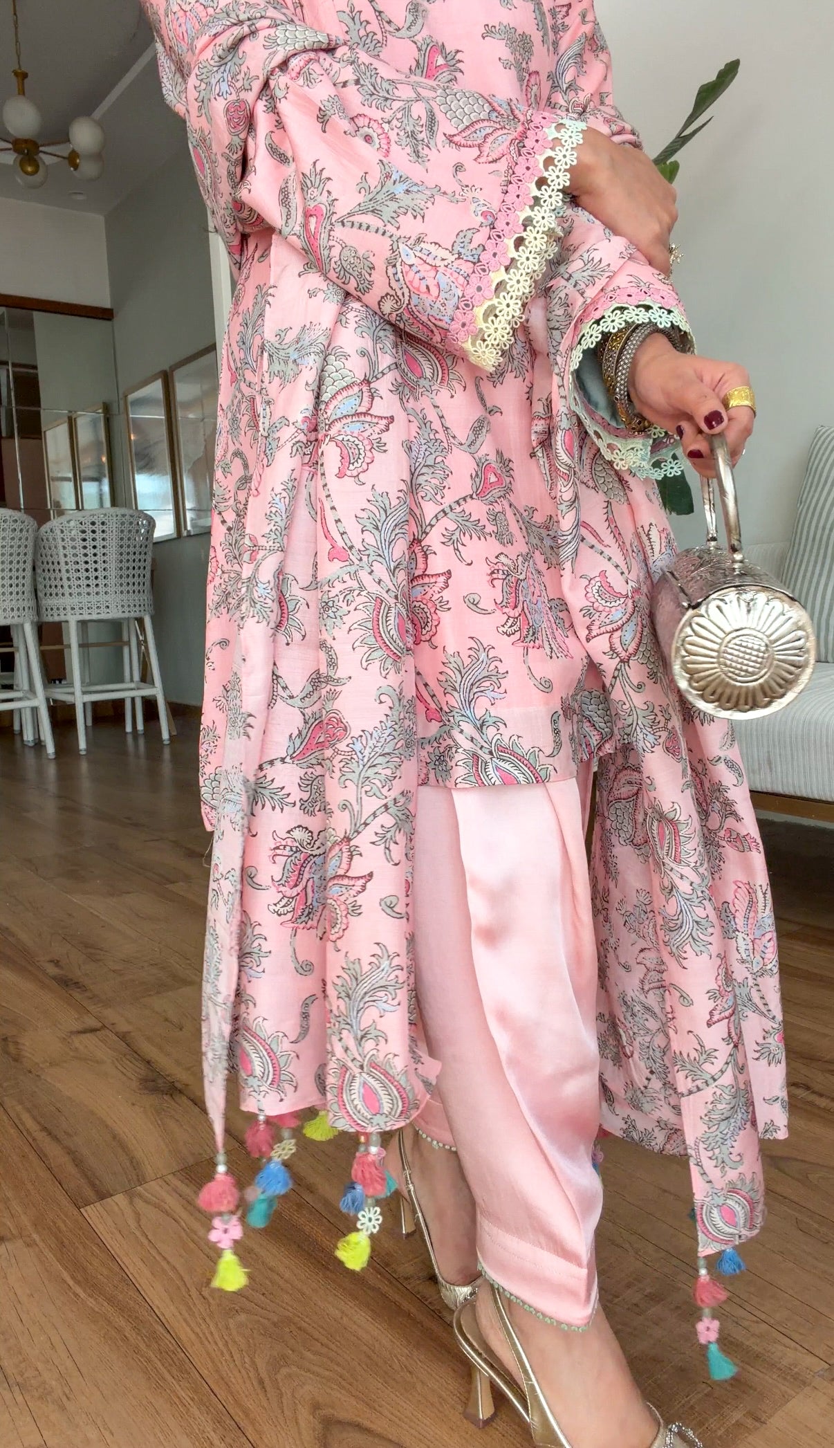 Pink Muslin set