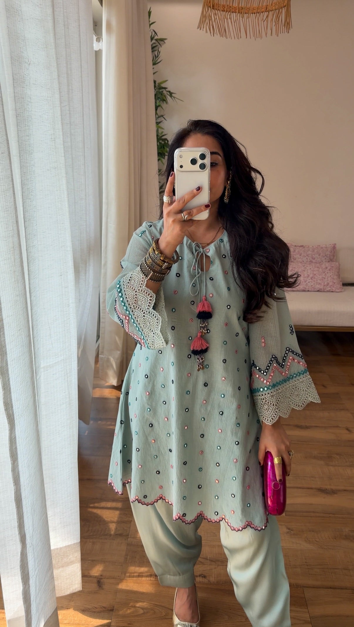 Mint Mirror set
